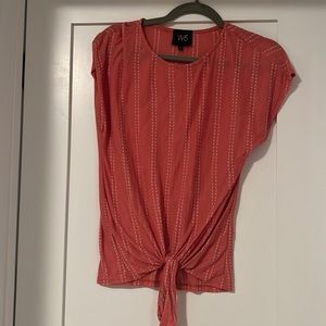 Red lightweight striped W5 top. Great condition!